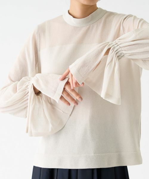 LANVIN COLLECTION / ランバン コレクション ニット・セーター | フリルカフスニット | 詳細7