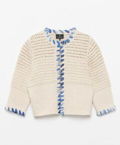 LANVIN COLLECTION / ランバン コレクション テーラードジャケット | シフォンパイピングカーディガン