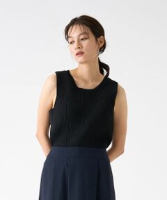LANVIN COLLECTION / ランバン コレクション カットソー | ラウンドネックノースリーブカットソー