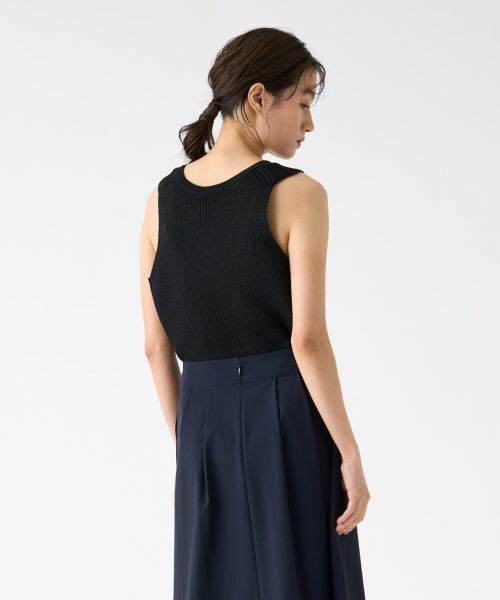 LANVIN COLLECTION / ランバン コレクション カットソー | ラウンドネックノースリーブカットソー | 詳細2