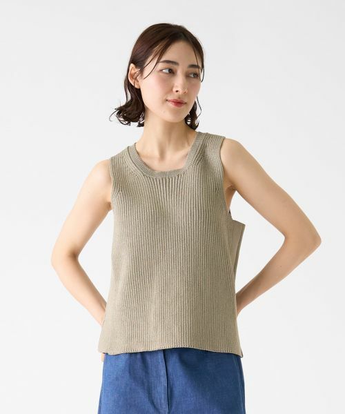 LANVIN COLLECTION / ランバン コレクション カットソー | ラウンドネックノースリーブカットソー | 詳細4