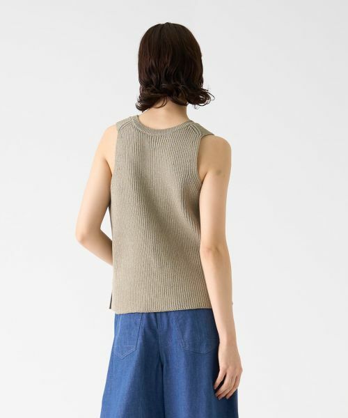 LANVIN COLLECTION / ランバン コレクション カットソー | ラウンドネックノースリーブカットソー | 詳細6