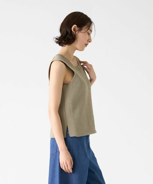 LANVIN COLLECTION / ランバン コレクション カットソー | ラウンドネックノースリーブカットソー | 詳細7