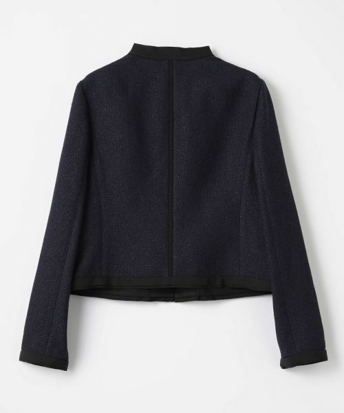 LANVIN COLLECTION / ランバン コレクション テーラードジャケット | ツィードパイピングジャケット | 詳細1