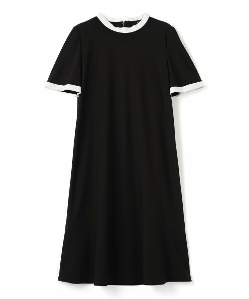 LANVIN COLLECTION / ランバン コレクション ドレス | パイピングワンピース(ブラック)