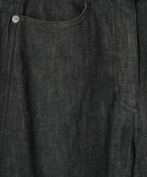 LANVIN COLLECTION / ランバン コレクション その他パンツ | ストレッチワイドデニムパンツ | 詳細4