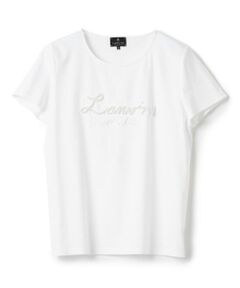 LANVIN COLLECTION / ランバン コレクション カットソー | パール刺繍ロゴカットソー