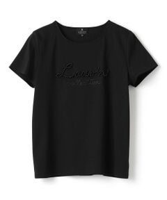 LANVIN COLLECTION / ランバン コレクション カットソー | パール刺繍ロゴカットソー