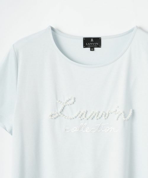 LANVIN COLLECTION / ランバン コレクション カットソー | パール刺繍ロゴカットソー | 詳細4
