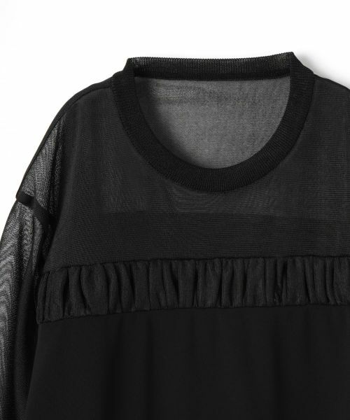 LANVIN COLLECTION / ランバン コレクション カットソー | シアーナイロンカットソー | 詳細3