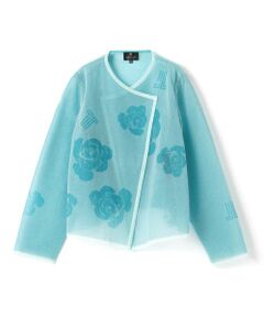 LANVIN COLLECTION / ランバン コレクション テーラードジャケット | ローズジャカードニットジャケット