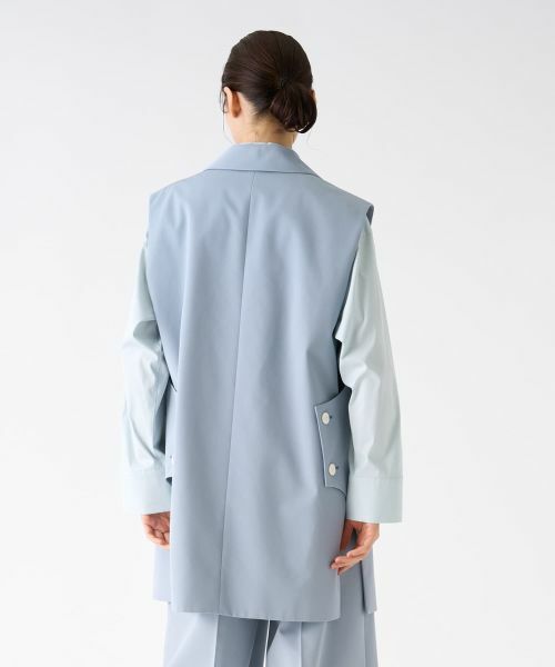 LANVIN COLLECTION / ランバン コレクション テーラードジャケット | サイドスリットテーラードジレ | 詳細10