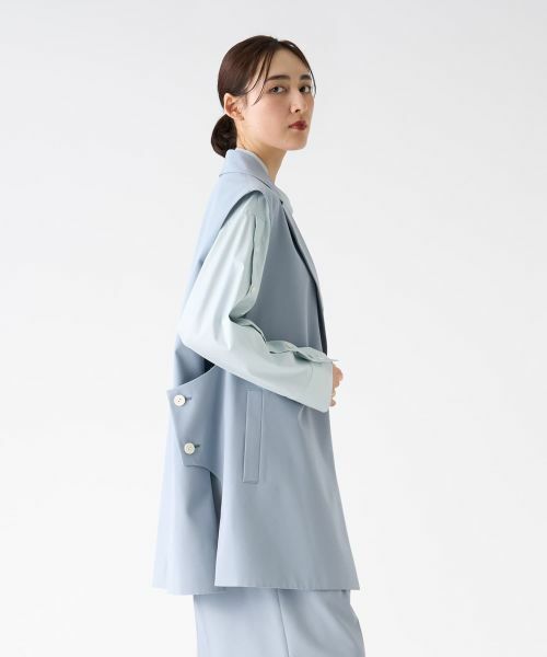 LANVIN COLLECTION / ランバン コレクション テーラードジャケット | サイドスリットテーラードジレ | 詳細11