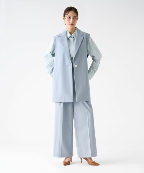 LANVIN COLLECTION / ランバン コレクション テーラードジャケット | サイドスリットテーラードジレ | 詳細13