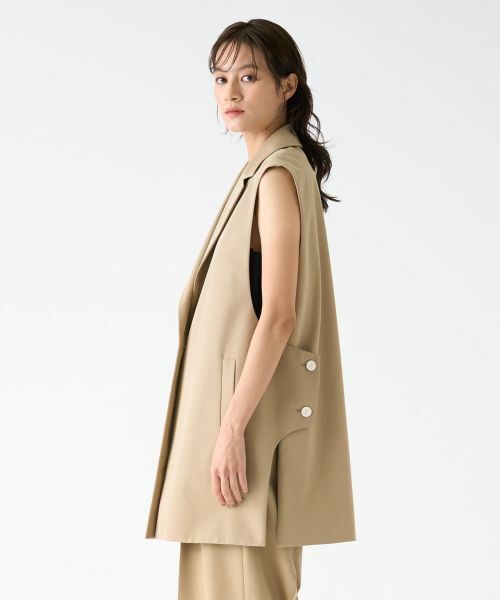 LANVIN COLLECTION / ランバン コレクション テーラードジャケット | サイドスリットテーラードジレ | 詳細2