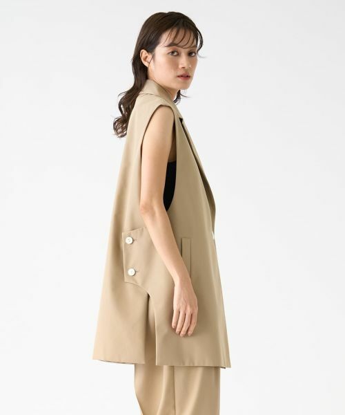 LANVIN COLLECTION / ランバン コレクション テーラードジャケット | サイドスリットテーラードジレ | 詳細4