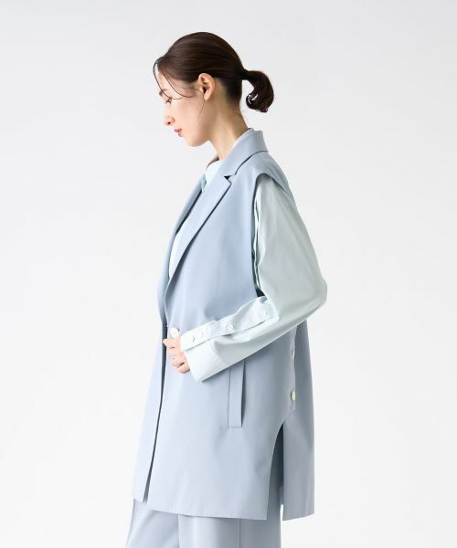 LANVIN COLLECTION / ランバン コレクション テーラードジャケット | サイドスリットテーラードジレ | 詳細9