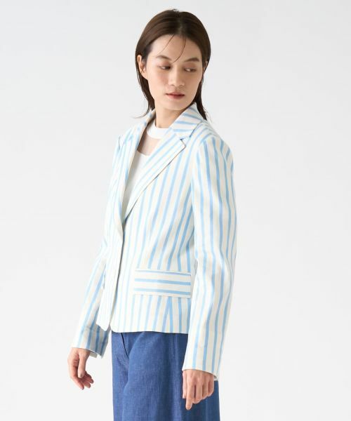 LANVIN COLLECTION / ランバン コレクション テーラードジャケット | ストライプジャケット | 詳細2