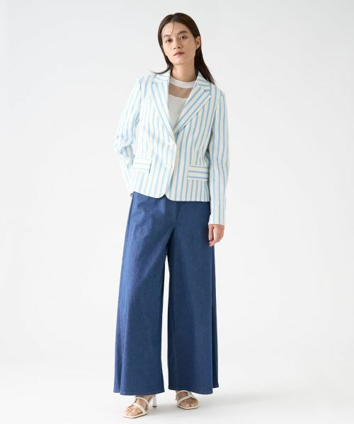 LANVIN COLLECTION / ランバン コレクション テーラードジャケット | ストライプジャケット | 詳細6