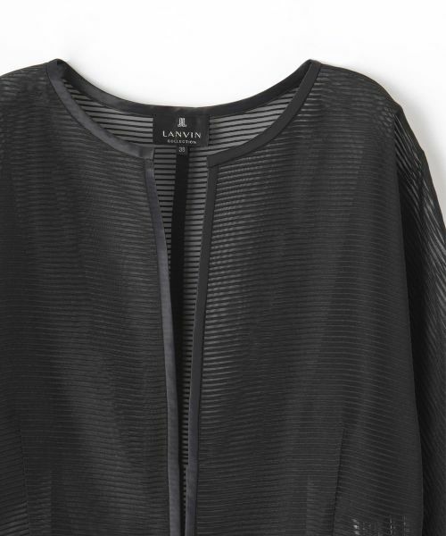 LANVIN COLLECTION / ランバン コレクション テーラードジャケット | シアーボーダージャケット | 詳細10