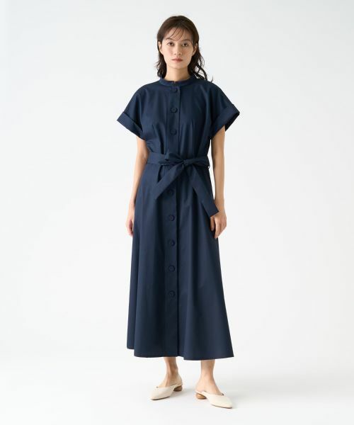 LANVIN COLLECTION / ランバン コレクション ドレス | スタンドカラーシャツワンピース | 詳細1