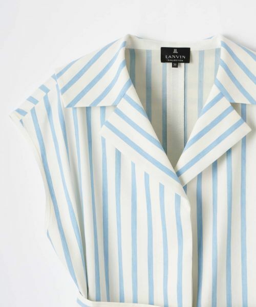 LANVIN COLLECTION / ランバン コレクション ドレス | ストライプシャツワンピース | 詳細10