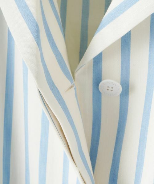 LANVIN COLLECTION / ランバン コレクション ドレス | ストライプシャツワンピース | 詳細12