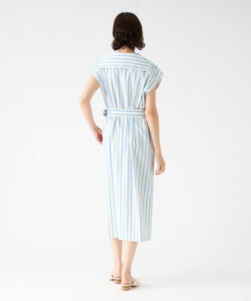 LANVIN COLLECTION / ランバン コレクション ドレス | ストライプシャツワンピース | 詳細3