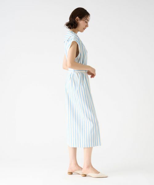 LANVIN COLLECTION / ランバン コレクション ドレス | ストライプシャツワンピース | 詳細4