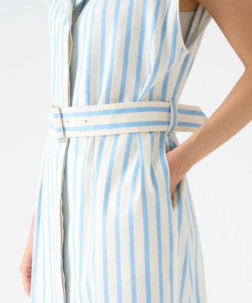 LANVIN COLLECTION / ランバン コレクション ドレス | ストライプシャツワンピース | 詳細7