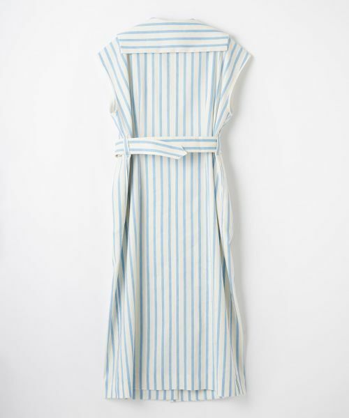 LANVIN COLLECTION / ランバン コレクション ドレス | ストライプシャツワンピース | 詳細9
