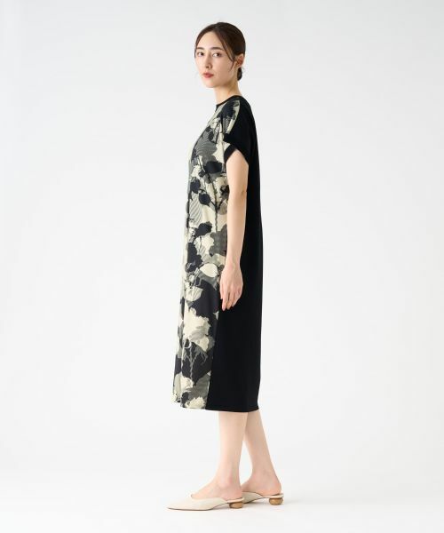 LANVIN COLLECTION / ランバン コレクション ドレス | シャドーローズドッキングワンピース | 詳細2