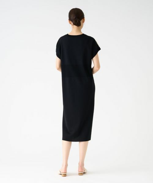 LANVIN COLLECTION / ランバン コレクション ドレス | シャドーローズドッキングワンピース | 詳細3