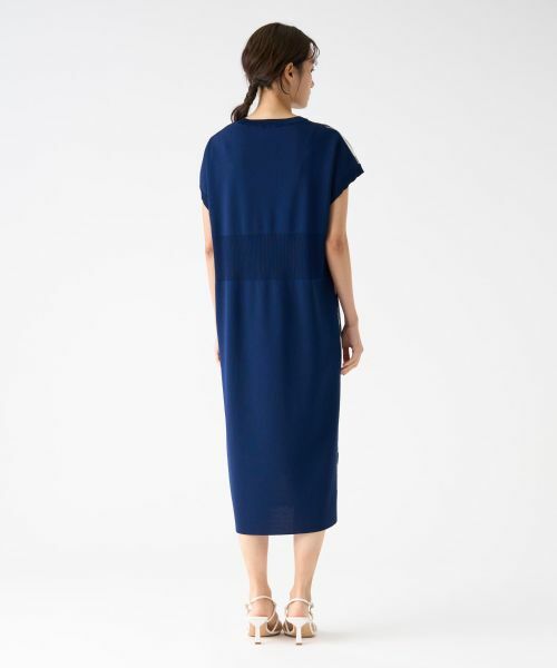 LANVIN COLLECTION / ランバン コレクション ドレス | シャドーローズドッキングワンピース | 詳細9