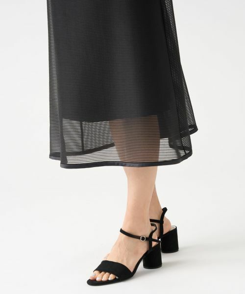 LANVIN COLLECTION / ランバン コレクション ドレス | シアーボーダーワンピース | 詳細7