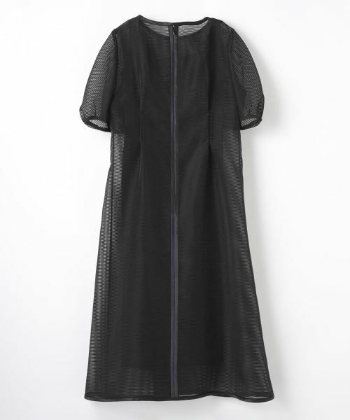 LANVIN COLLECTION / ランバン コレクション ドレス | シアーボーダーワンピース | 詳細8