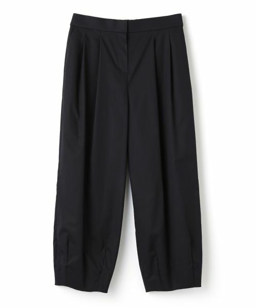 LANVIN COLLECTION / ランバン コレクション その他パンツ | コクーンシルエットコットンパンツ(ブラック)
