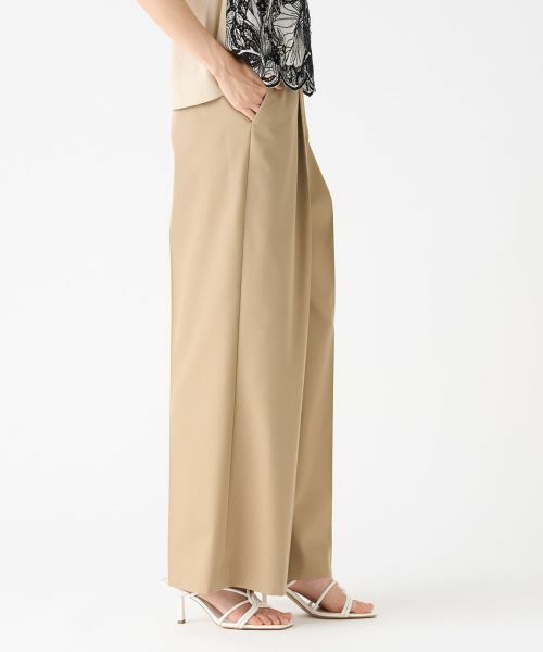 LANVIN COLLECTION / ランバン コレクション その他パンツ | センタープレスワイドパンツ | 詳細10