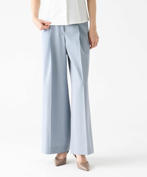 LANVIN COLLECTION / ランバン コレクション その他パンツ | センタープレスワイドパンツ | 詳細5