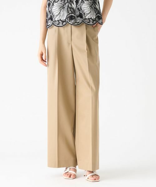 LANVIN COLLECTION / ランバン コレクション その他パンツ | センタープレスワイドパンツ | 詳細7