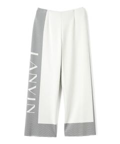 LANVIN COLLECTION / ランバン コレクション その他パンツ | ミラノリブロゴニットパンツ