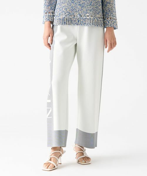 LANVIN COLLECTION / ランバン コレクション その他パンツ | ミラノリブロゴニットパンツ | 詳細1