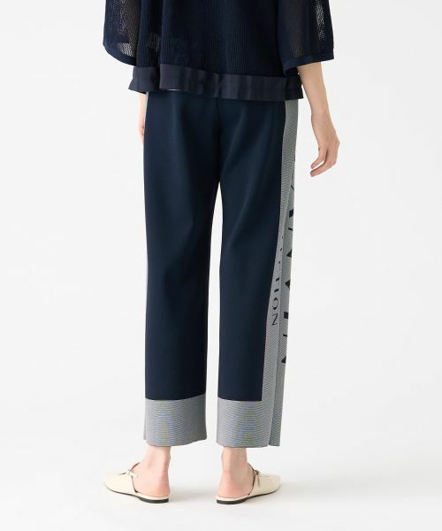 LANVIN COLLECTION / ランバン コレクション その他パンツ | ミラノリブロゴニットパンツ | 詳細10