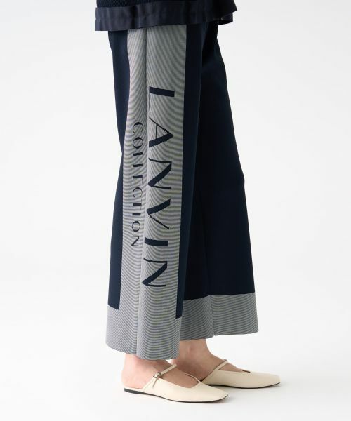 LANVIN COLLECTION / ランバン コレクション その他パンツ | ミラノリブロゴニットパンツ | 詳細14