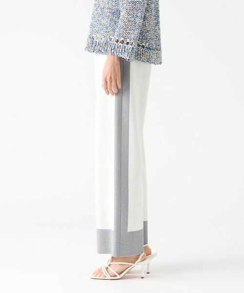 LANVIN COLLECTION / ランバン コレクション その他パンツ | ミラノリブロゴニットパンツ | 詳細2