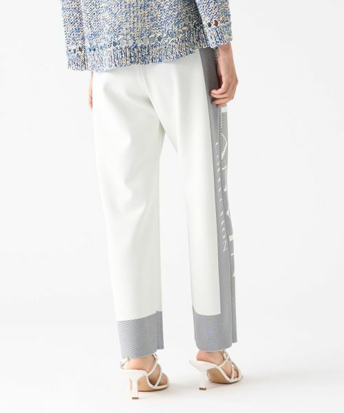 LANVIN COLLECTION / ランバン コレクション その他パンツ | ミラノリブロゴニットパンツ | 詳細3