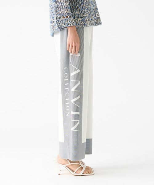 LANVIN COLLECTION / ランバン コレクション その他パンツ | ミラノリブロゴニットパンツ | 詳細4