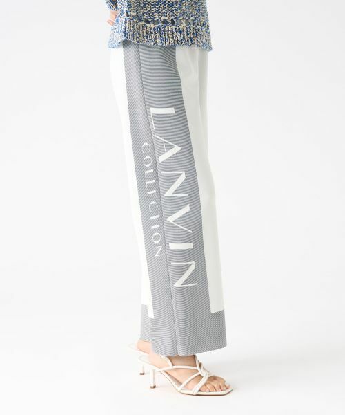 LANVIN COLLECTION / ランバン コレクション その他パンツ | ミラノリブロゴニットパンツ | 詳細7