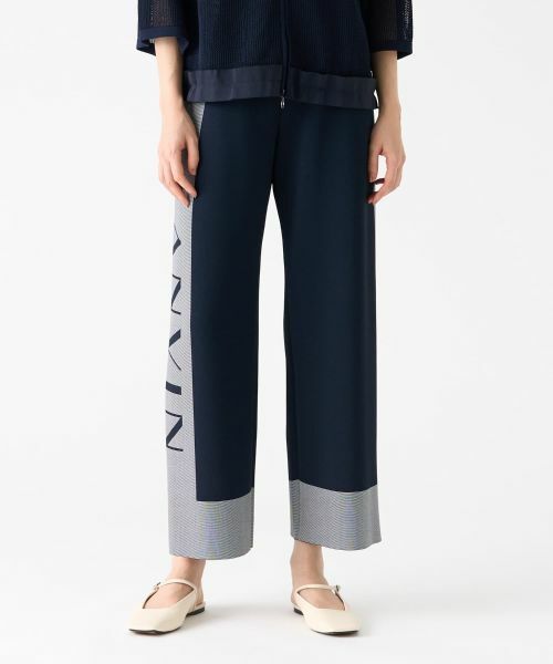 LANVIN COLLECTION / ランバン コレクション その他パンツ | ミラノリブロゴニットパンツ | 詳細8