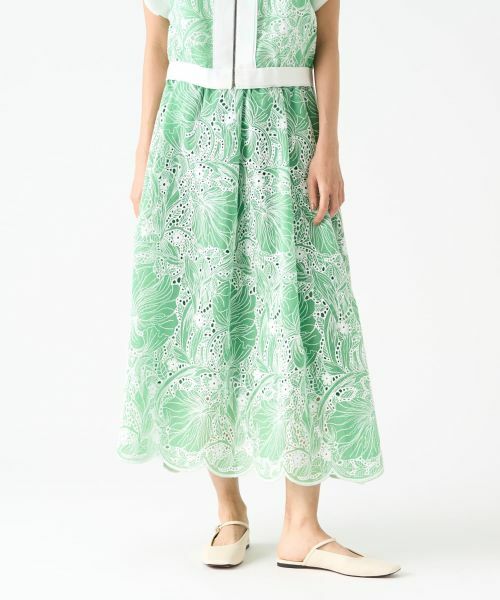 LANVIN COLLECTION / ランバン コレクション ロング・マキシ丈スカート | エンブロイダリースカート | 詳細1